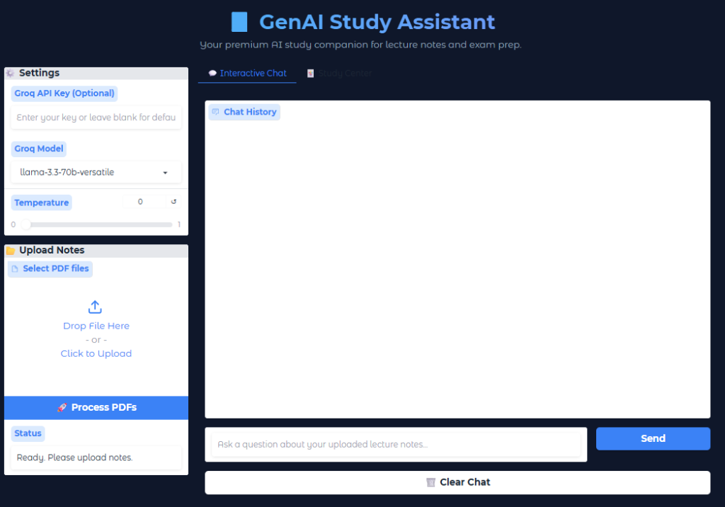 StudyMate interface preview